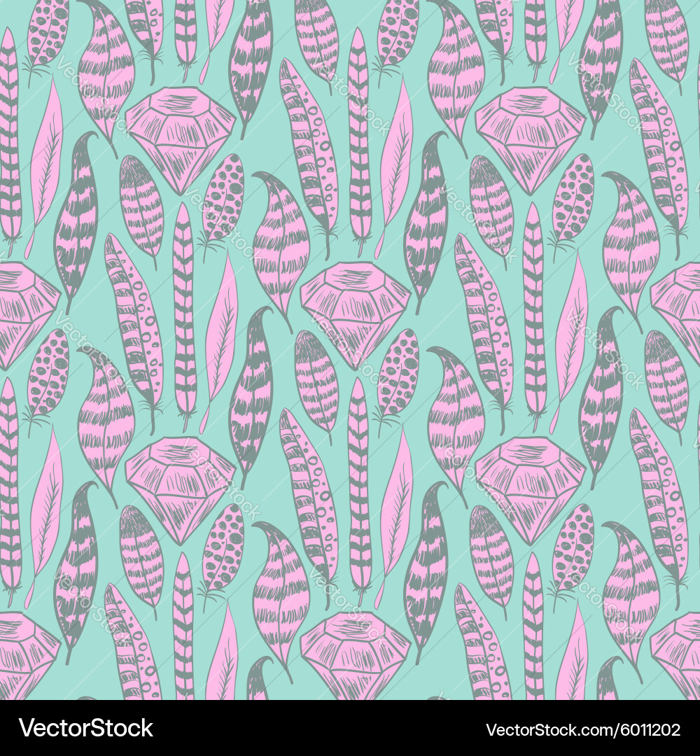 Doodle hand drawn seamless pattern Royalty Free Vector Image