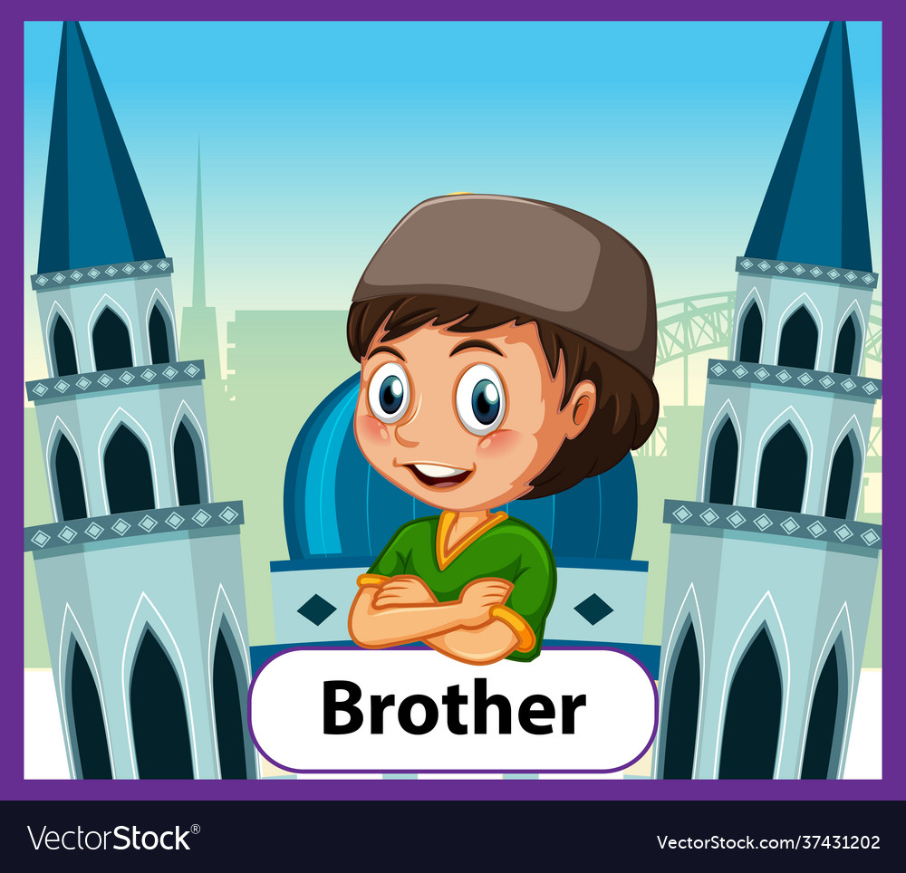 educational-english-word-card-brother-royalty-free-vector