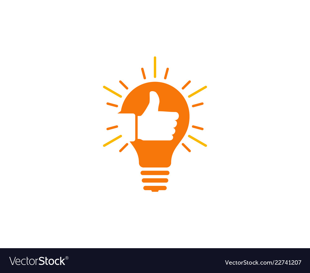 Best Idea Logo Icon Design Royalty Free Vector Image