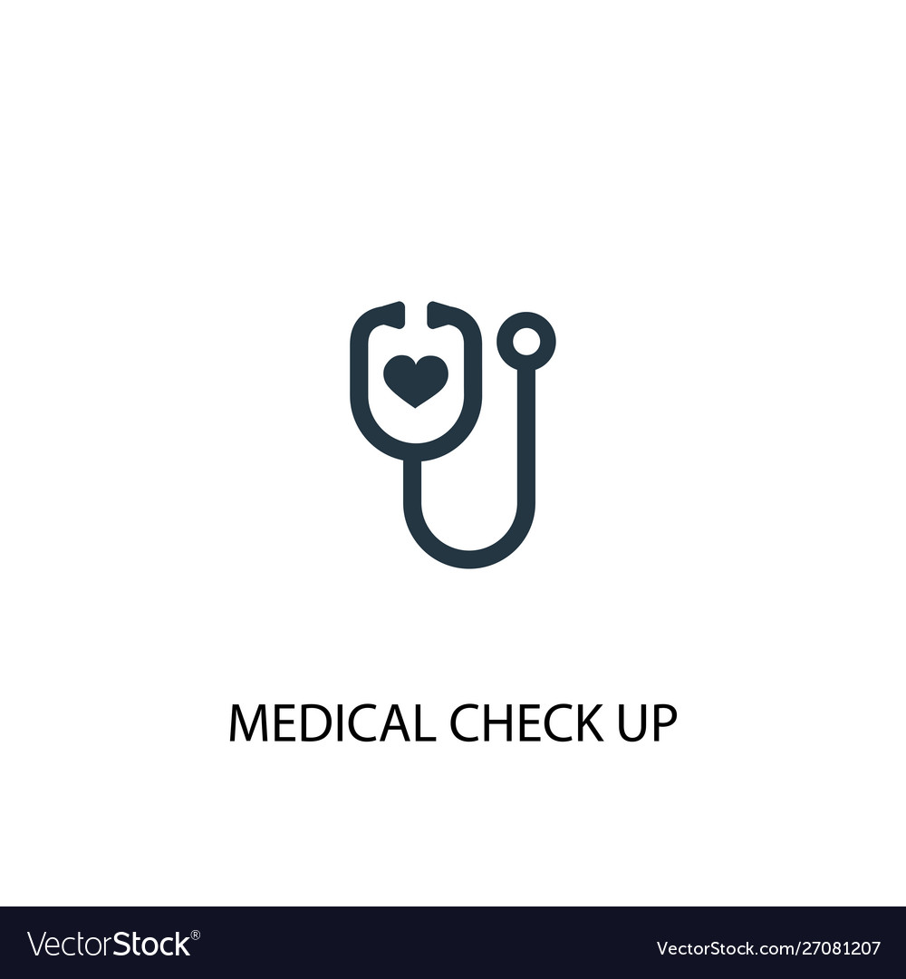 Medical check up icon simple element Royalty Free Vector