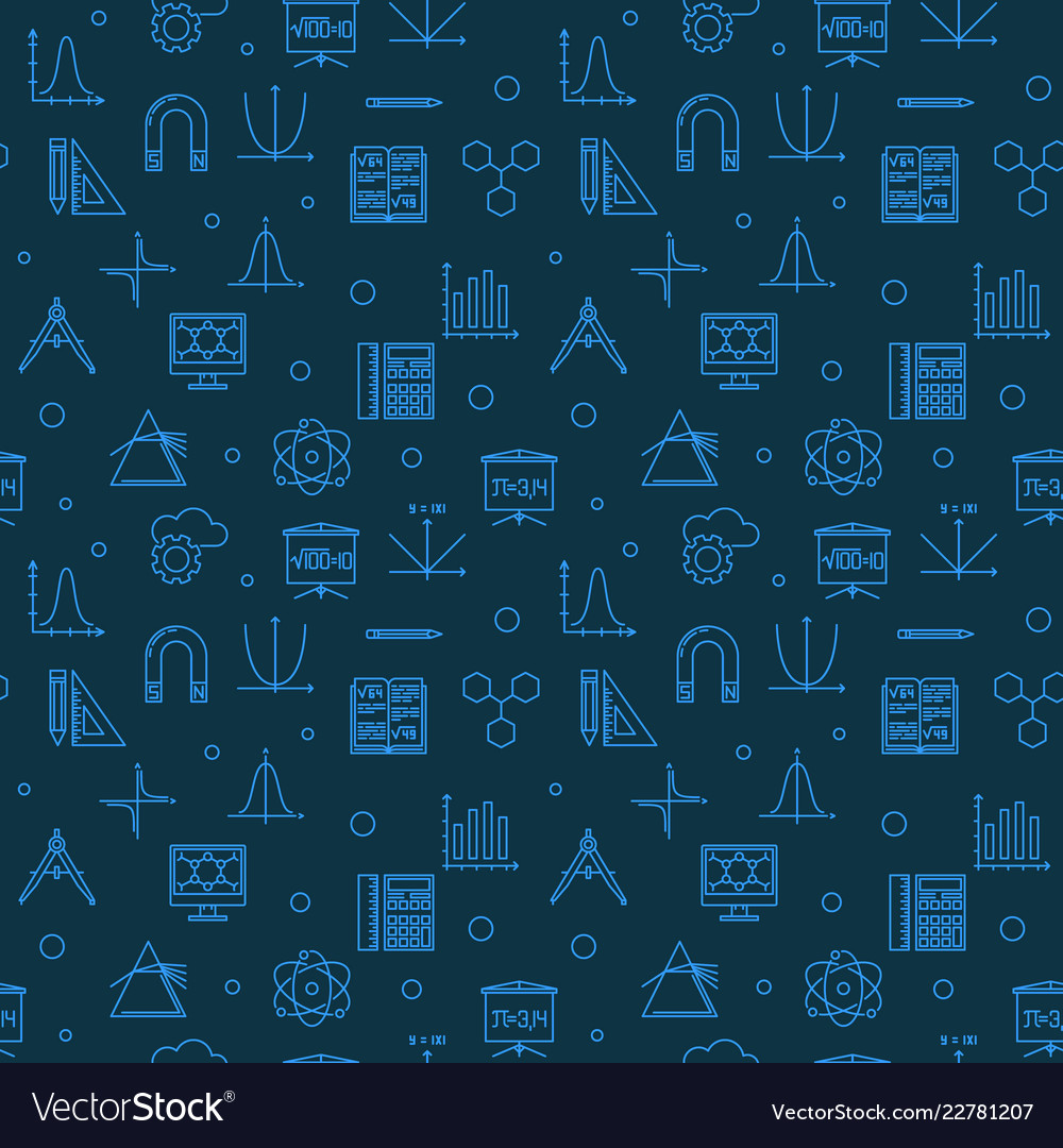 Science technology engineering and math blue Vector Image image.