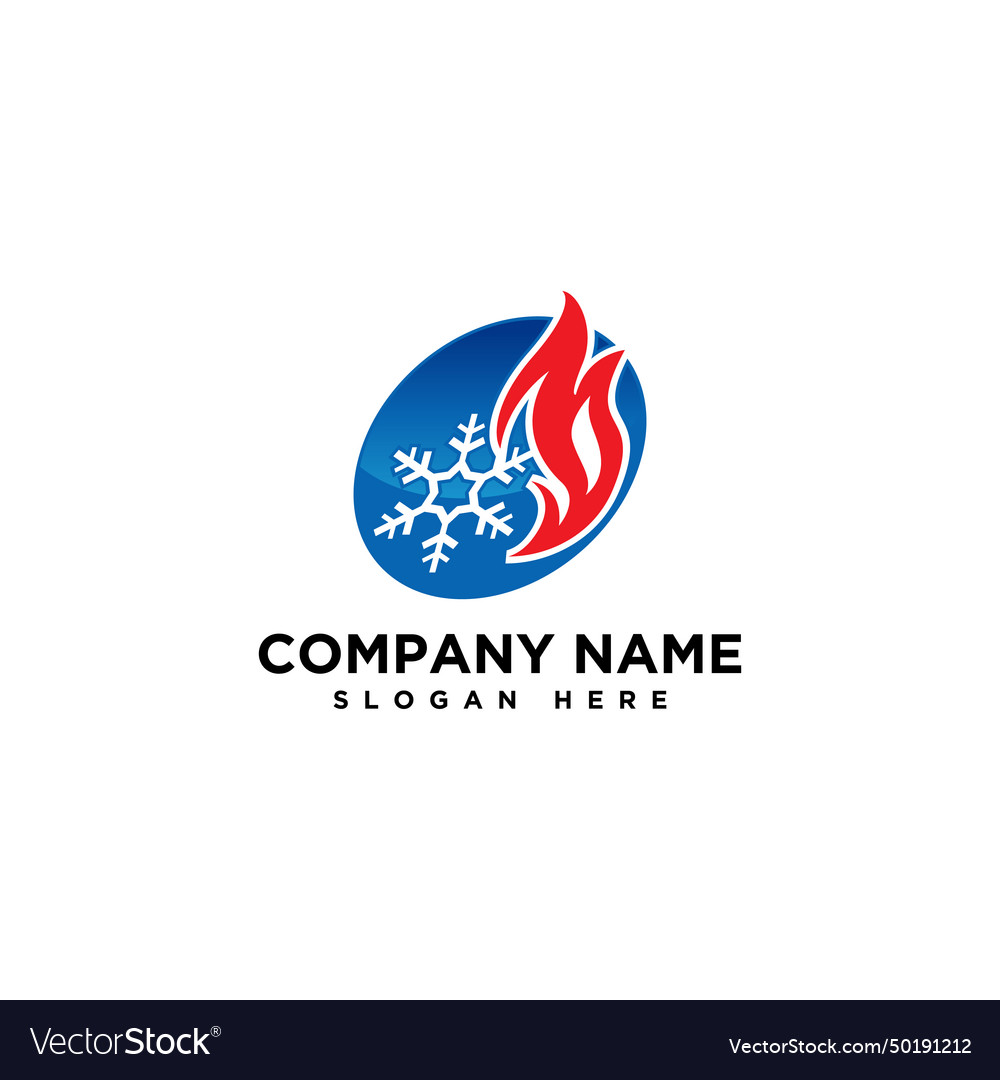 Fire ice logo Royalty Free Vector Image - VectorStock