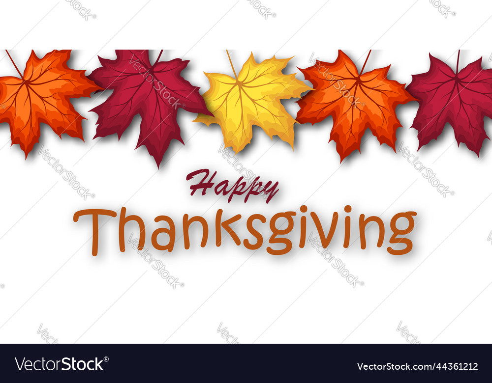 Thanksgiving day banner Royalty Free Vector Image