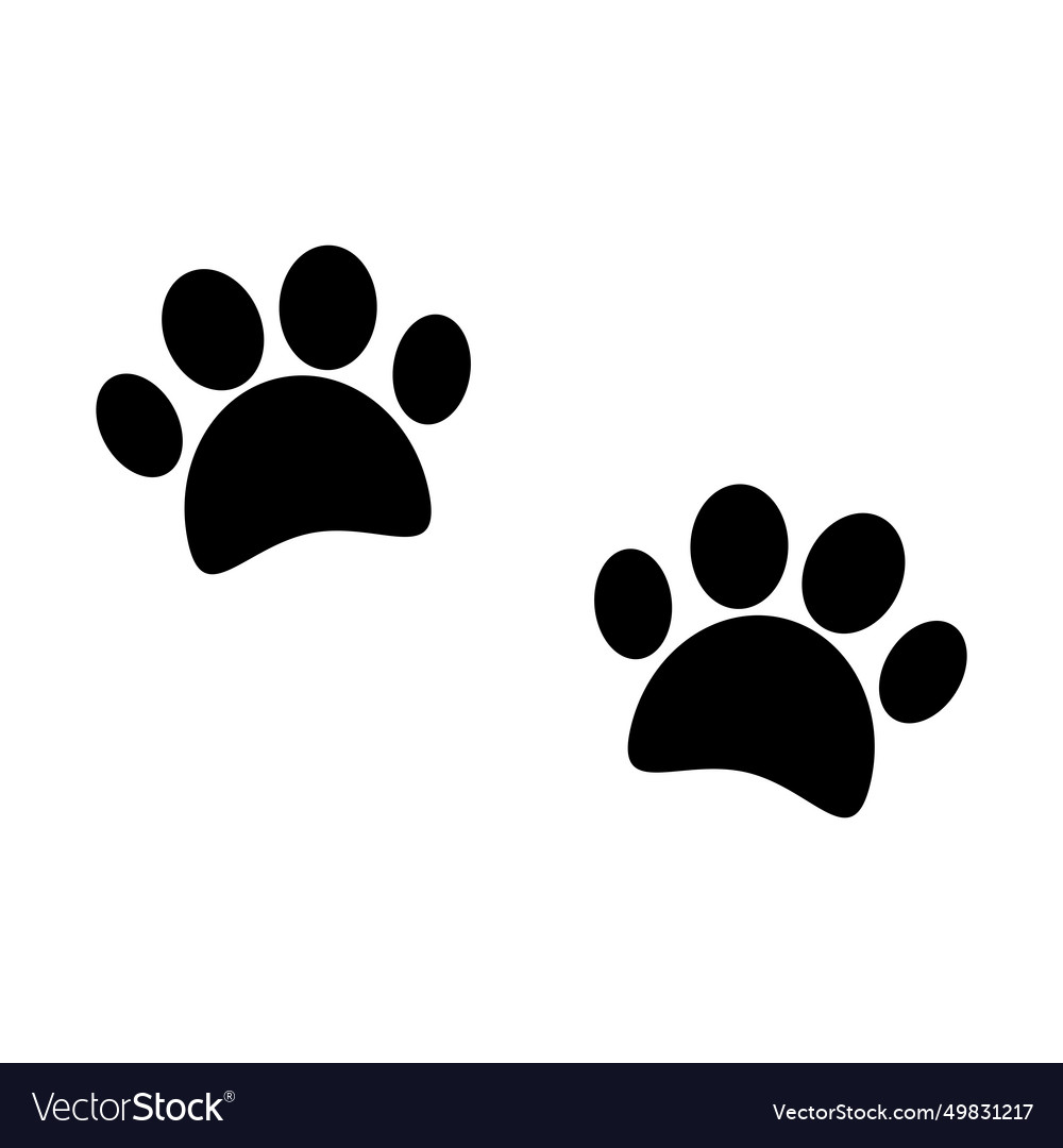 Paw print icon Royalty Free Vector Image - VectorStock