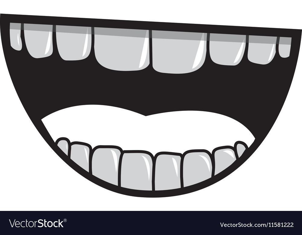 Mouth cartoon icon Royalty Free Vector Image - VectorStock