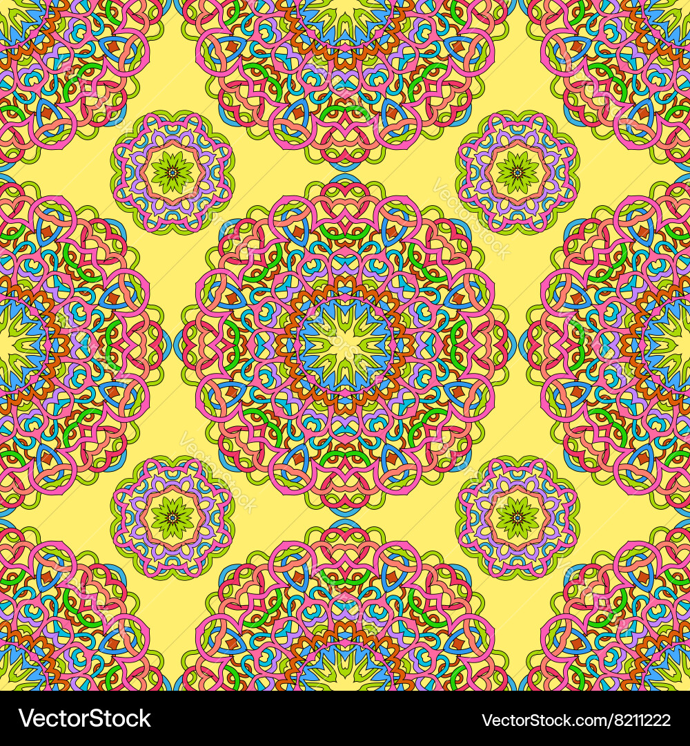 Seamless pattern from abstract elements Royalty Free Vector