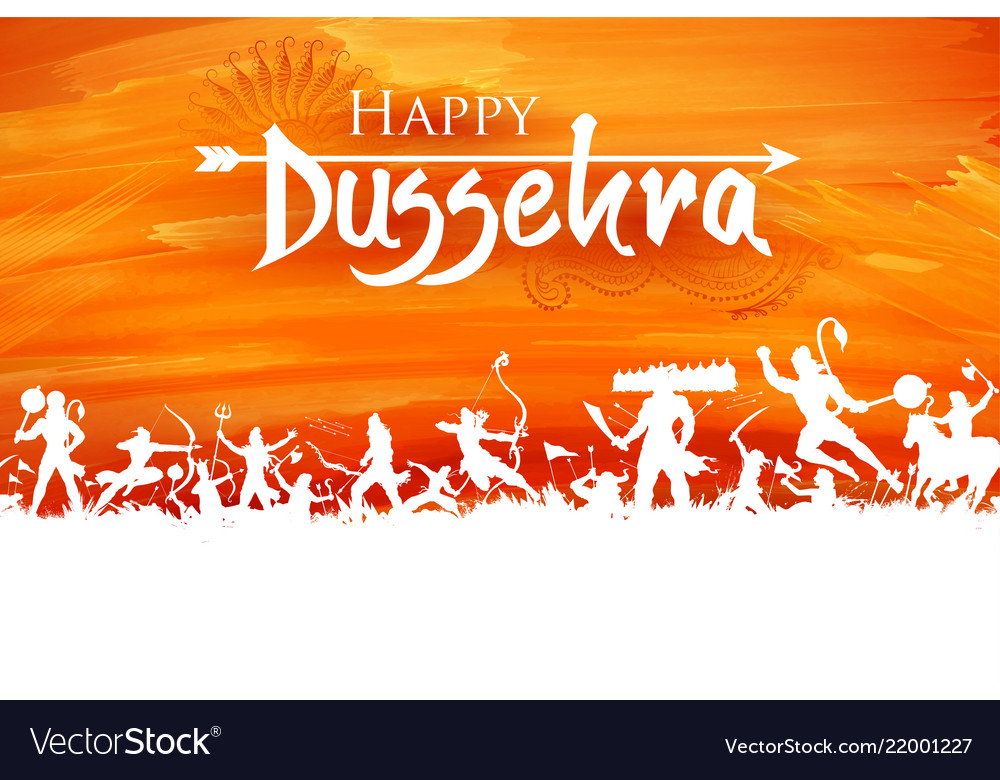 Lord rama and ravana in dussehra navratri festival