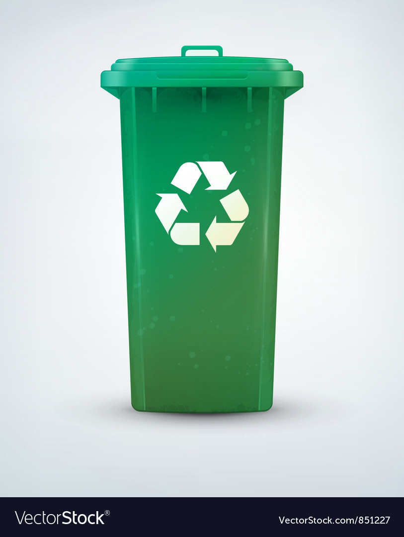 Recycle Bin Royalty Free Vector Image Vectorstock 2541