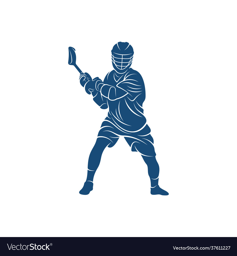 Sport lacrosse design creative logo Royalty Free Vector