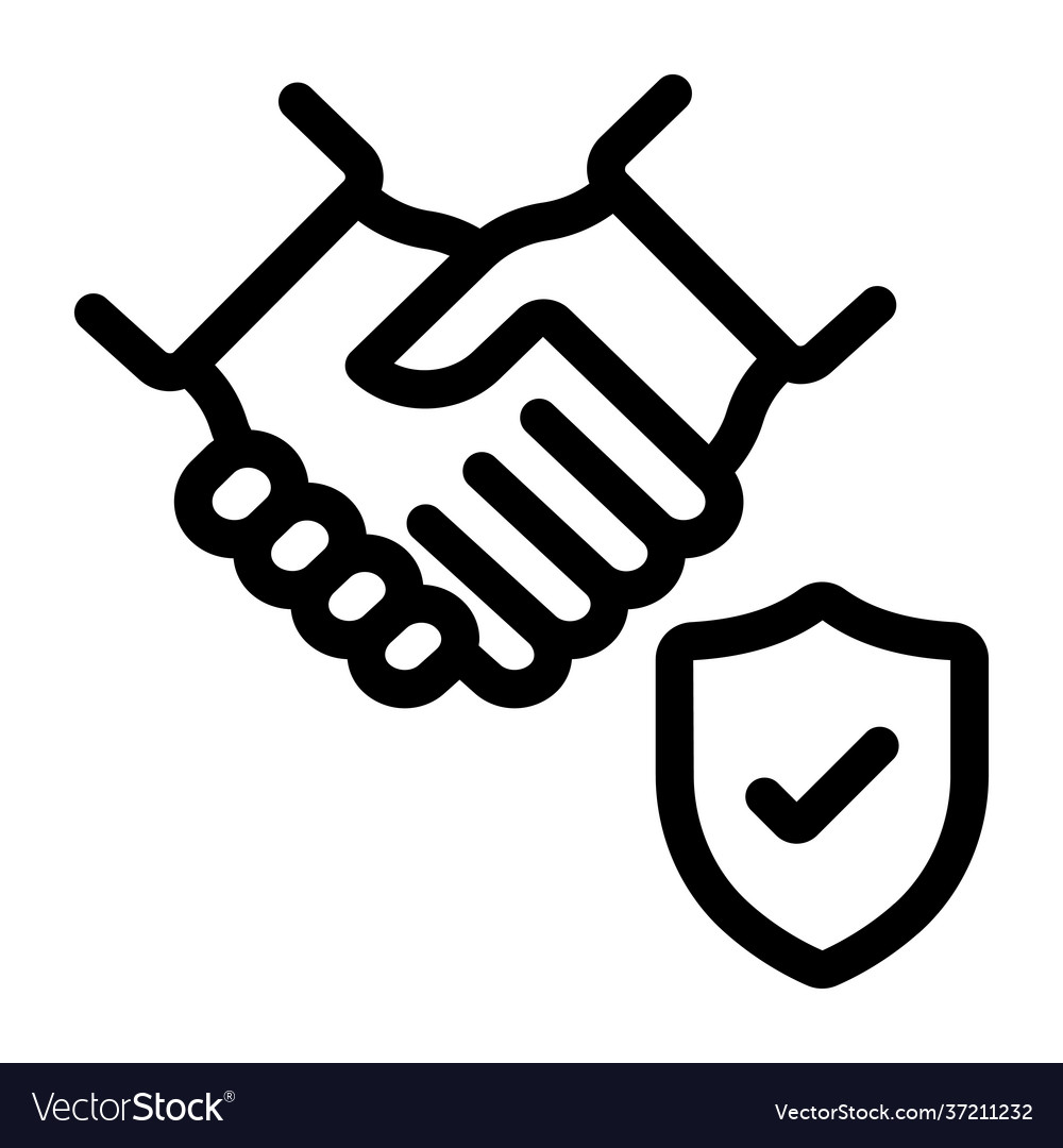 Secure deal Royalty Free Vector Image - VectorStock