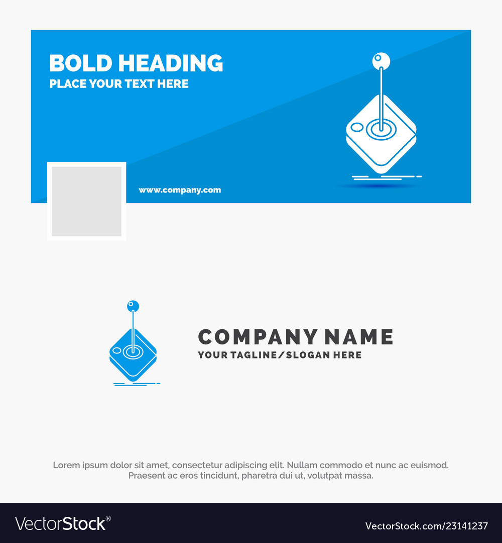blue business logo template