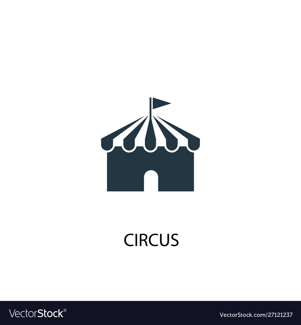 Circus icon simple element Royalty Free Vector Image