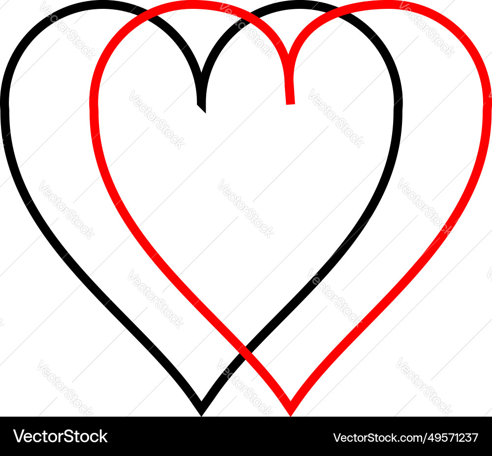 Hearts icon Royalty Free Vector Image - VectorStock