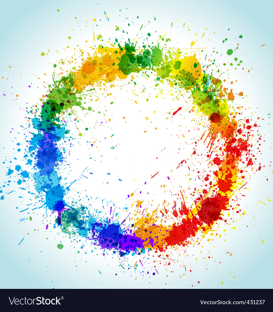 Paint splashes Royalty Free Vector Image - VectorStock