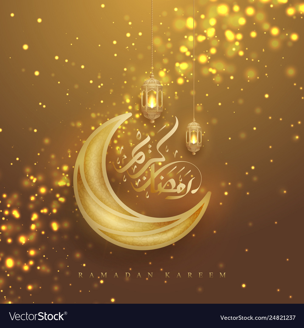 Ramadan kareem Hintergrund mit arabischer Kalligraphie