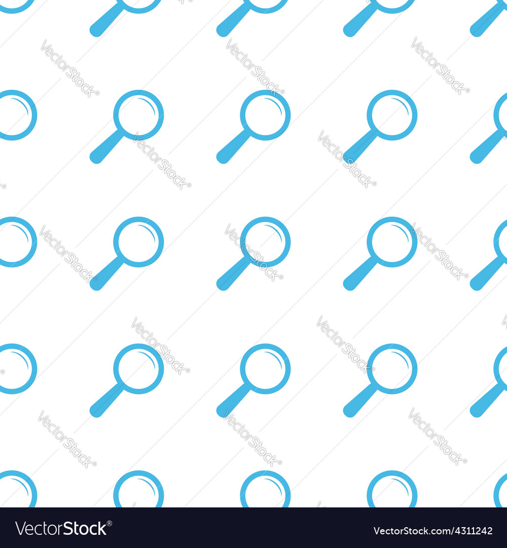 Unique Magnifying glass seamless pattern Vector Image
