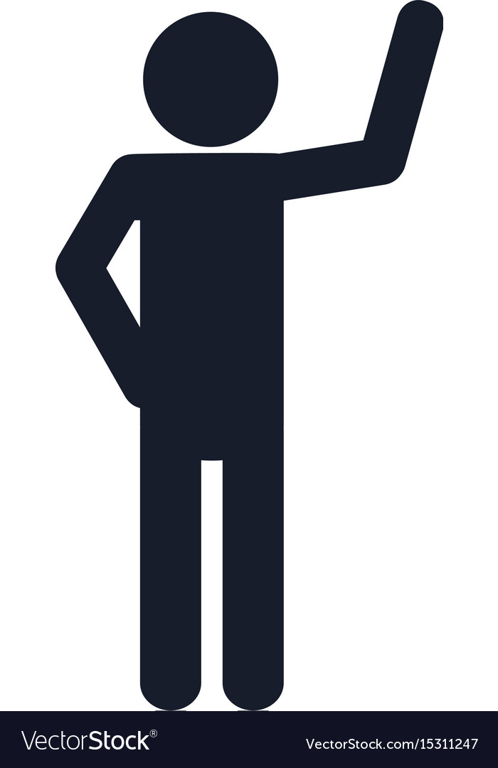 Pictograph man design Royalty Free Vector Image