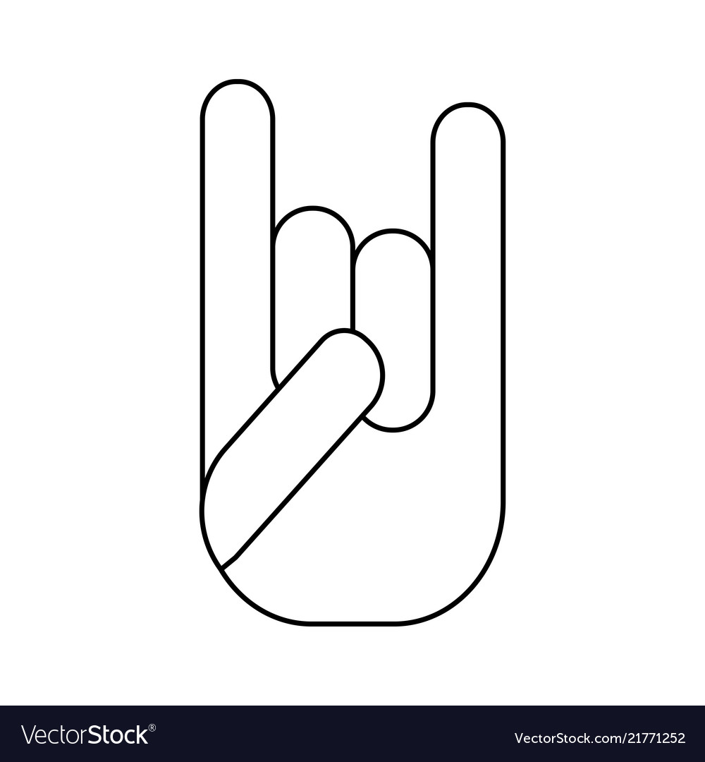 Abstract hand expression Royalty Free Vector Image