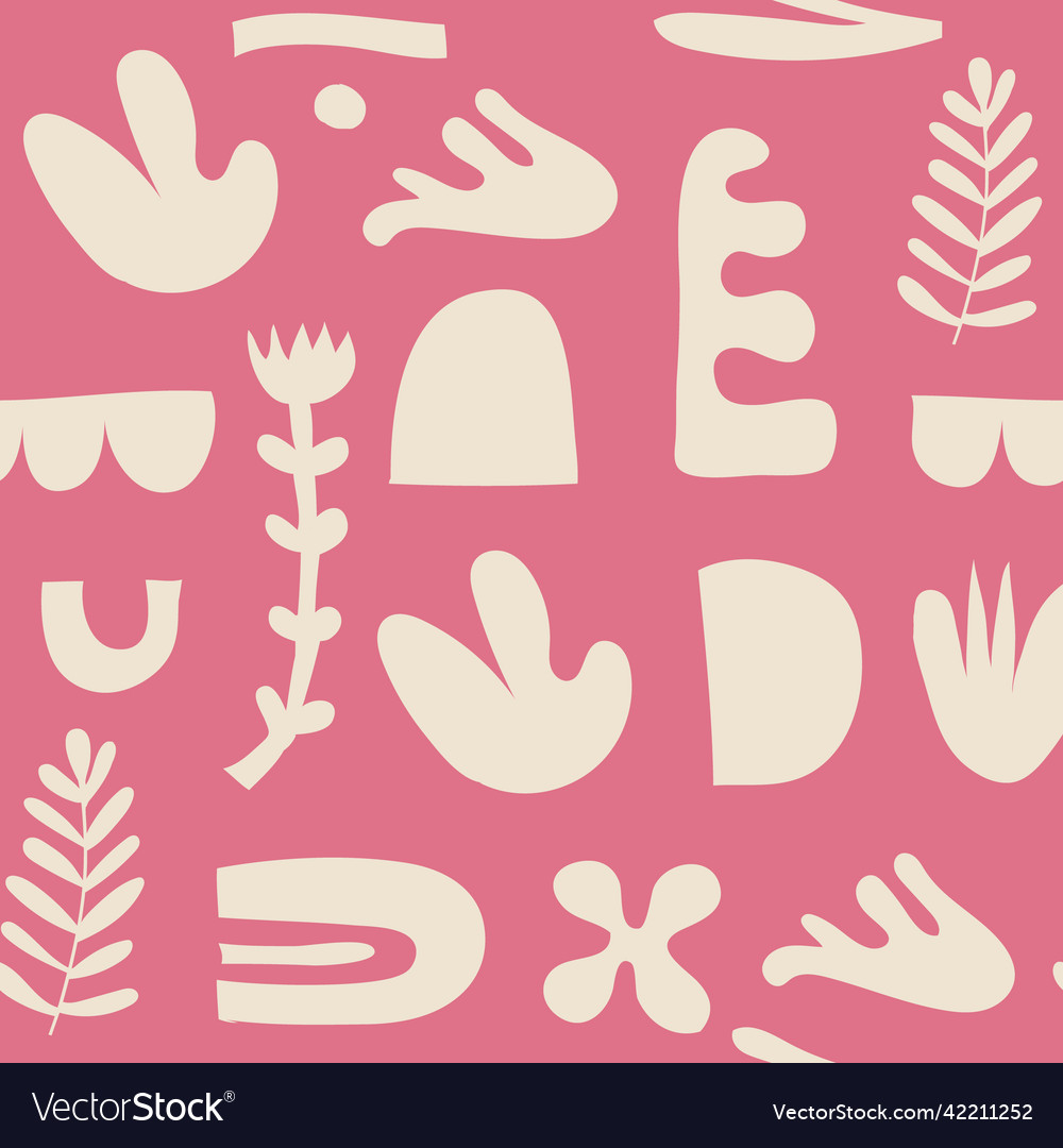 Seamless abstract art pattern collage vector image Seamless abstract art pattern collage