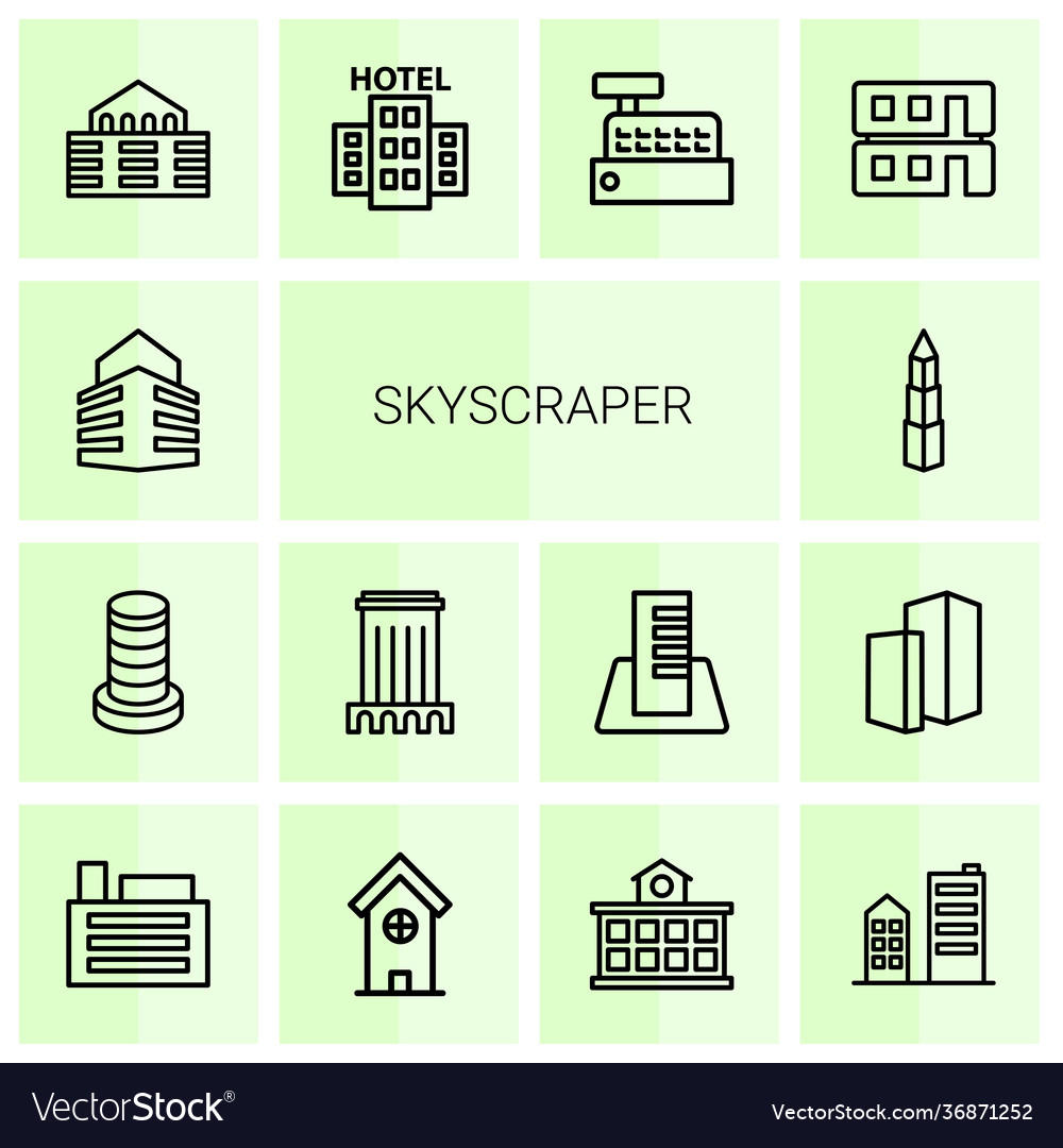 Skyscraper icons