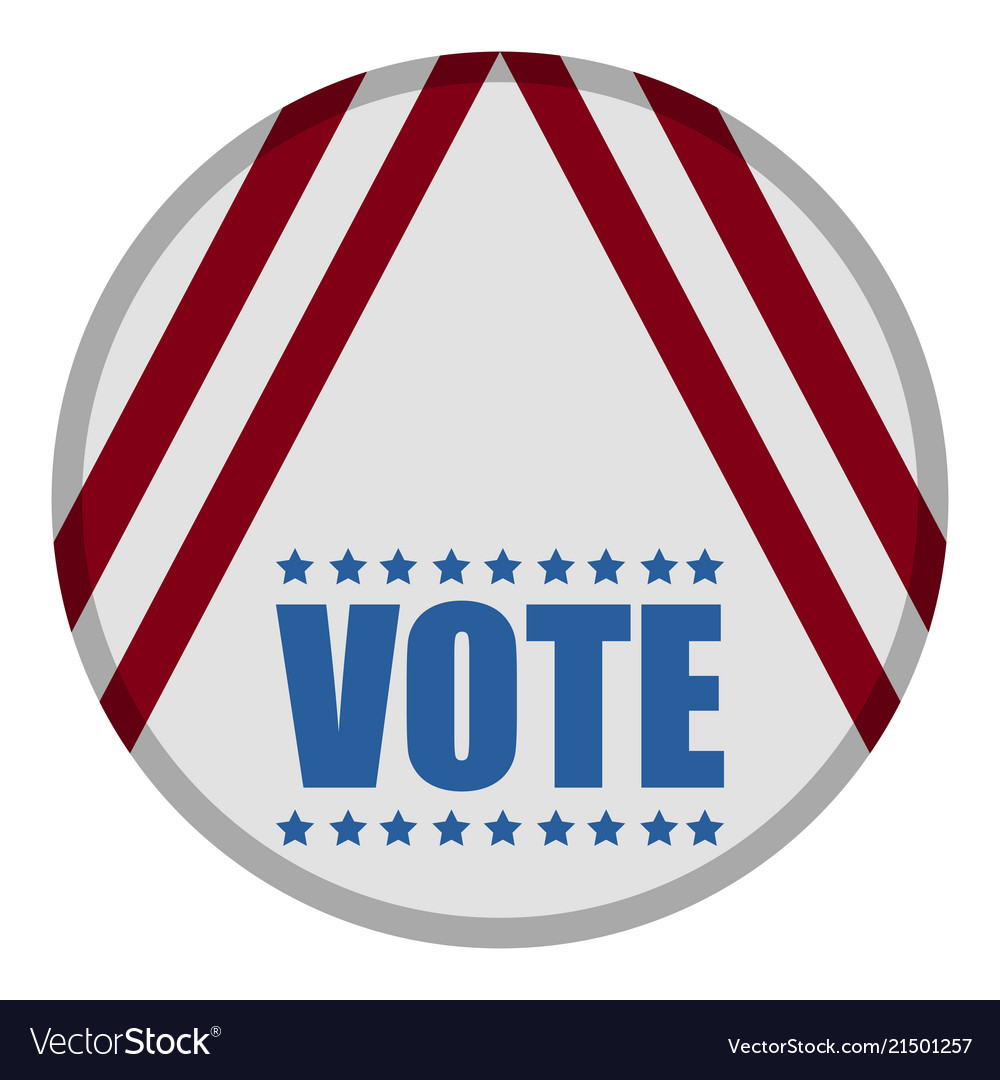 United states campaign button Royalty Free Vector Image