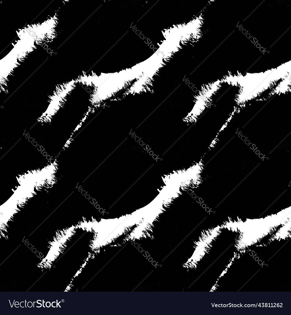 Abstract Brush Strokes Seamless Pattern Design Vector Image