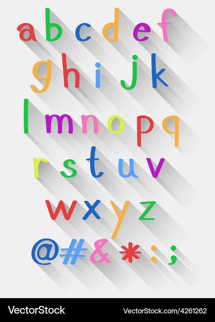 Alphabets Royalty Free Vector Image - VectorStock