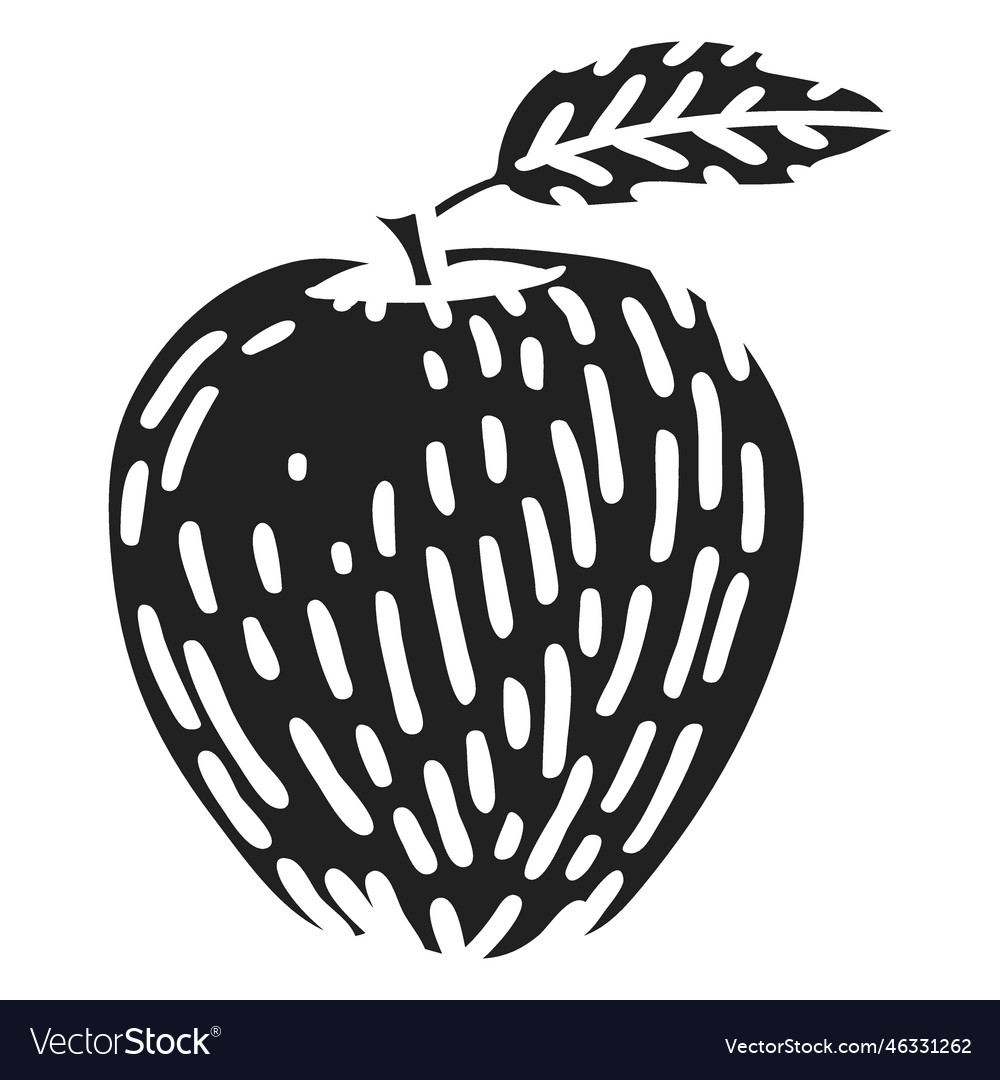 Apple cut out Royalty Free Vector Image - VectorStock