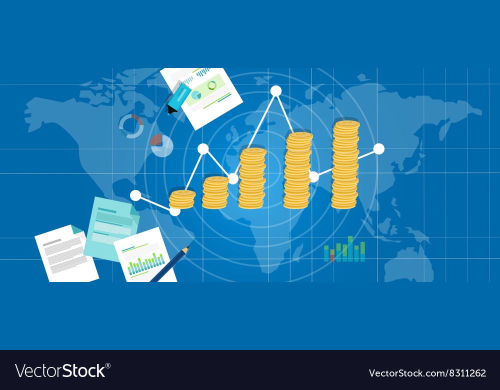 Economic gdp growth domestic product Royalty Free Vector