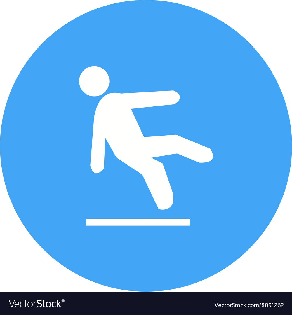 Falling off ice Royalty Free Vector Image - VectorStock