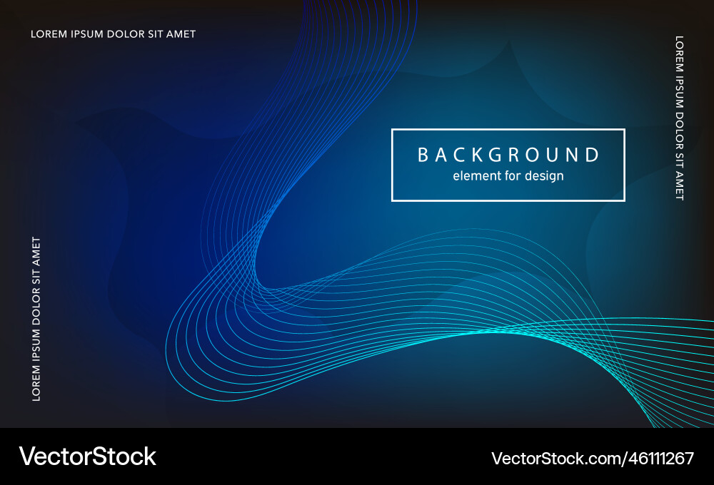 Abstract background wave element for design Vector Image