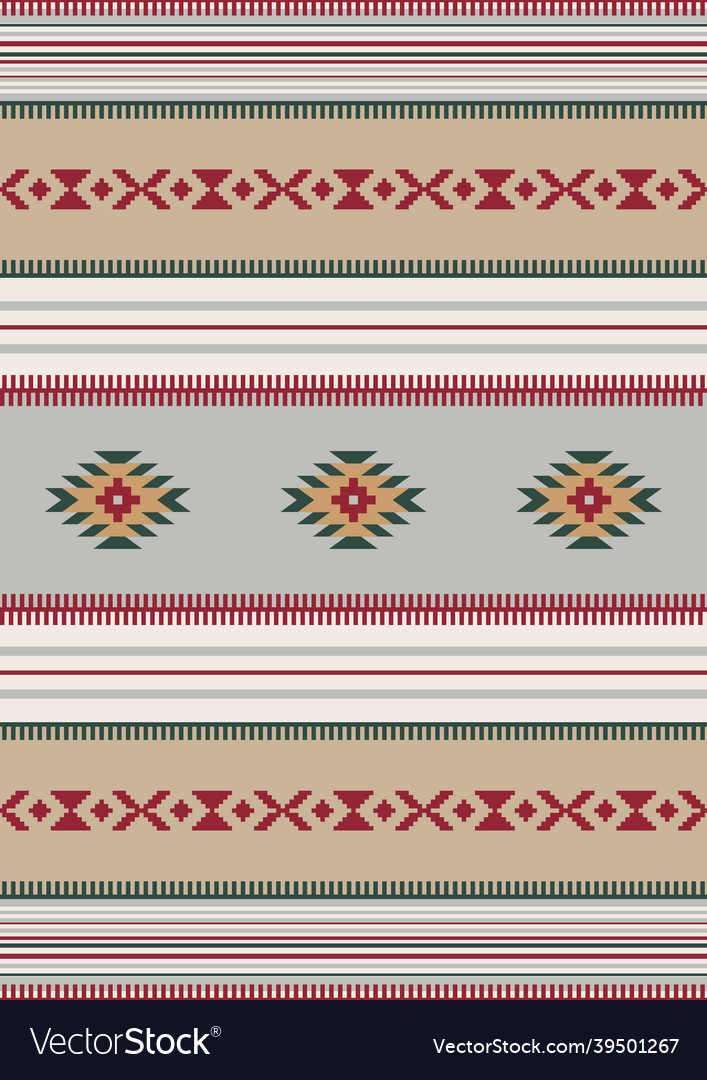 Ethnic mexican geometric ornament seamless Vector Image