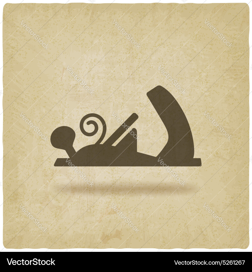 Planer carpentry tool Royalty Free Vector Image