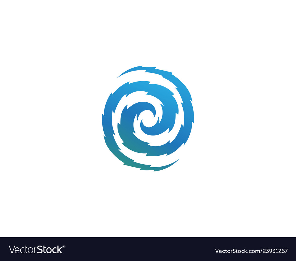 Vortex logo and symbol Royalty Free Vector Image