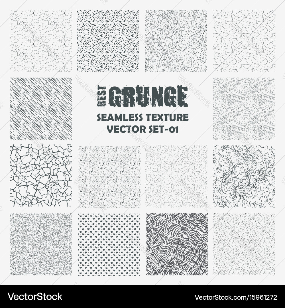 Set of hand drawn marker and ink patterns Vector Image