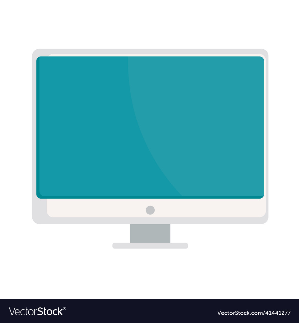 Desktop computer screen Royalty Free Vector Image