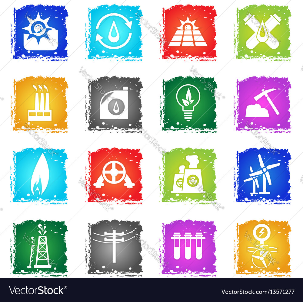 Fuel icon set Royalty Free Vector Image - VectorStock