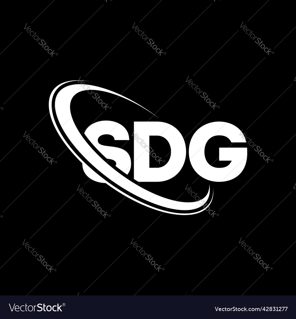 Sdg logo letter design Royalty Free Vector Image