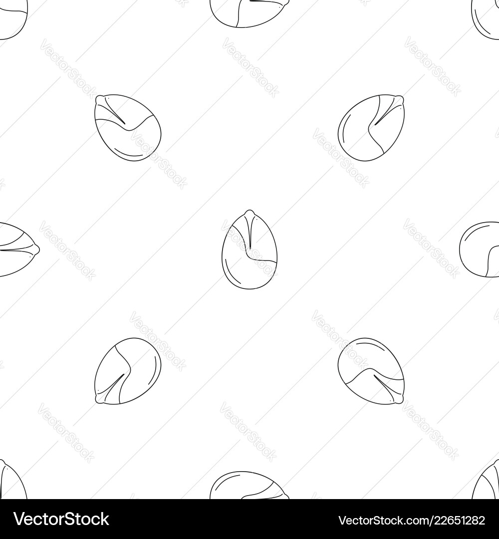 Nut pattern seamless Royalty Free Vector Image