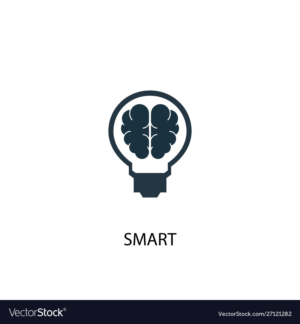 Smart icon simple element Royalty Free Vector Image