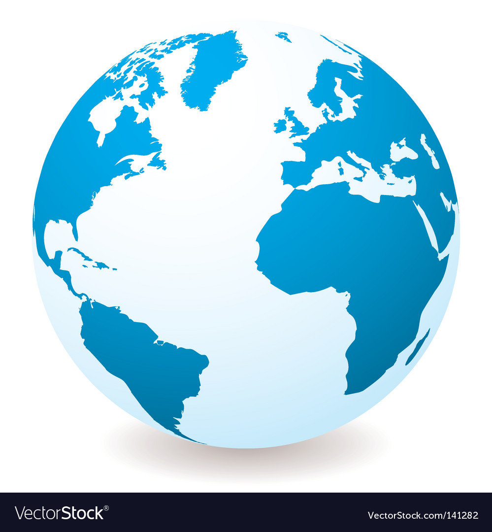 World Globe Royalty Free Vector Image Vectorstock 3017