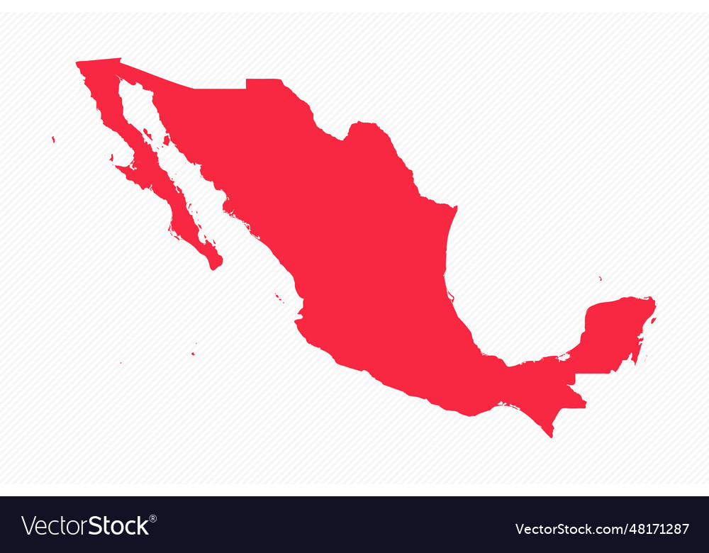 Abstract mexico simple map background Royalty Free Vector