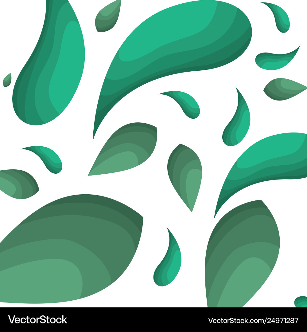Beautiful leafs pattern background Royalty Free Vector Image