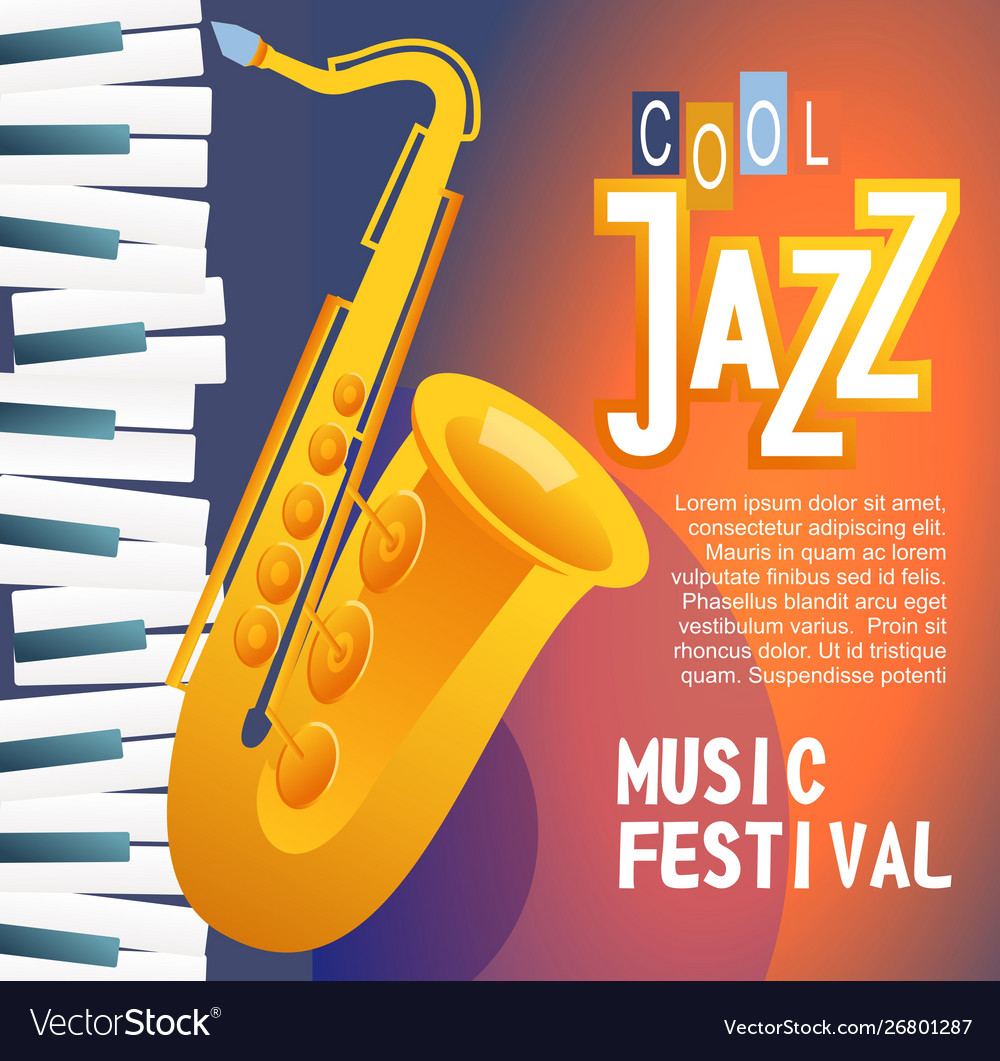 Jazz music poster Royalty Free Vector Image - VectorStock