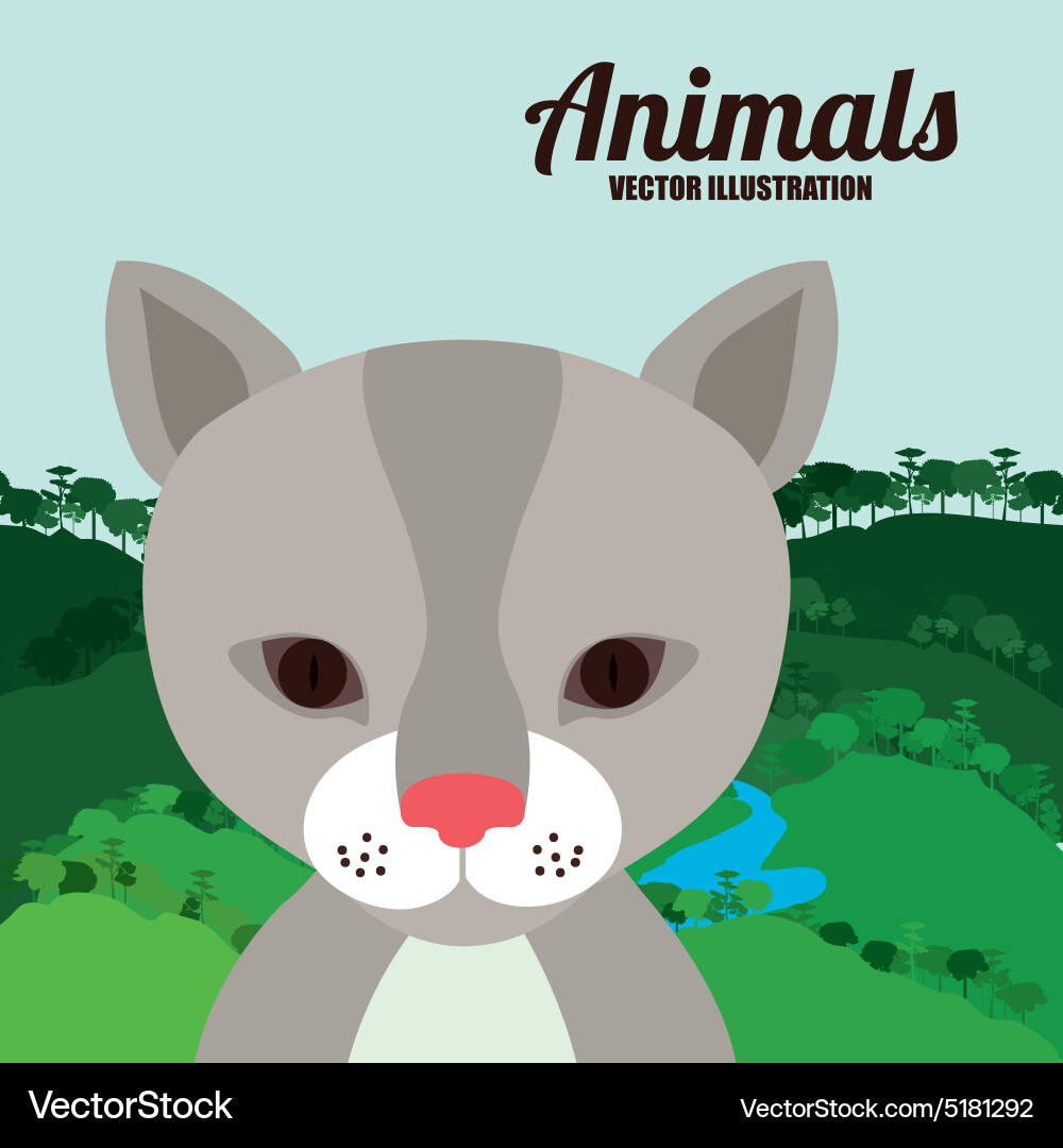 Animals design Royalty Free Vector Image - VectorStock