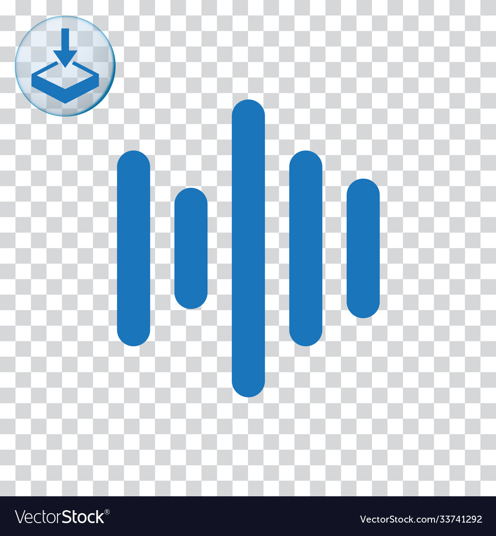 Audio wave icon Royalty Free Vector Image - VectorStock