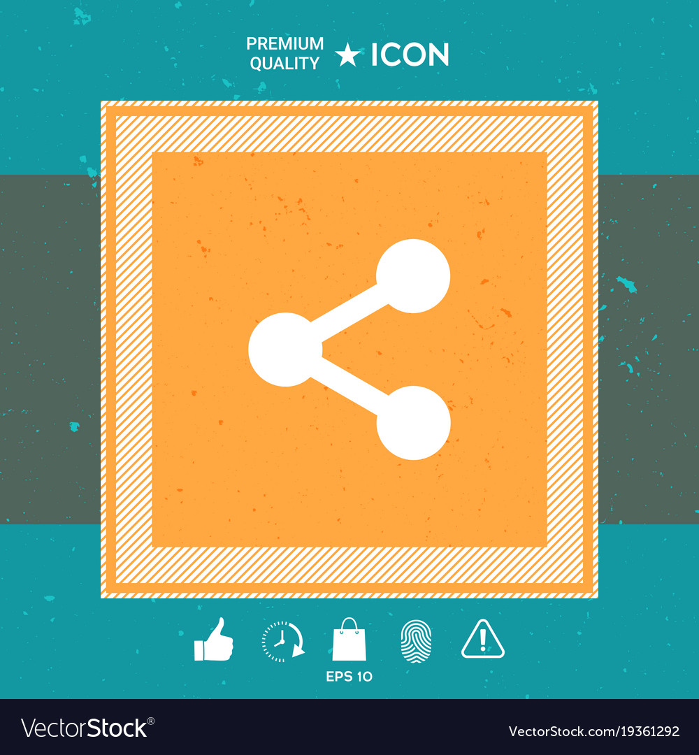 Share symbol icon Royalty Free Vector Image - VectorStock