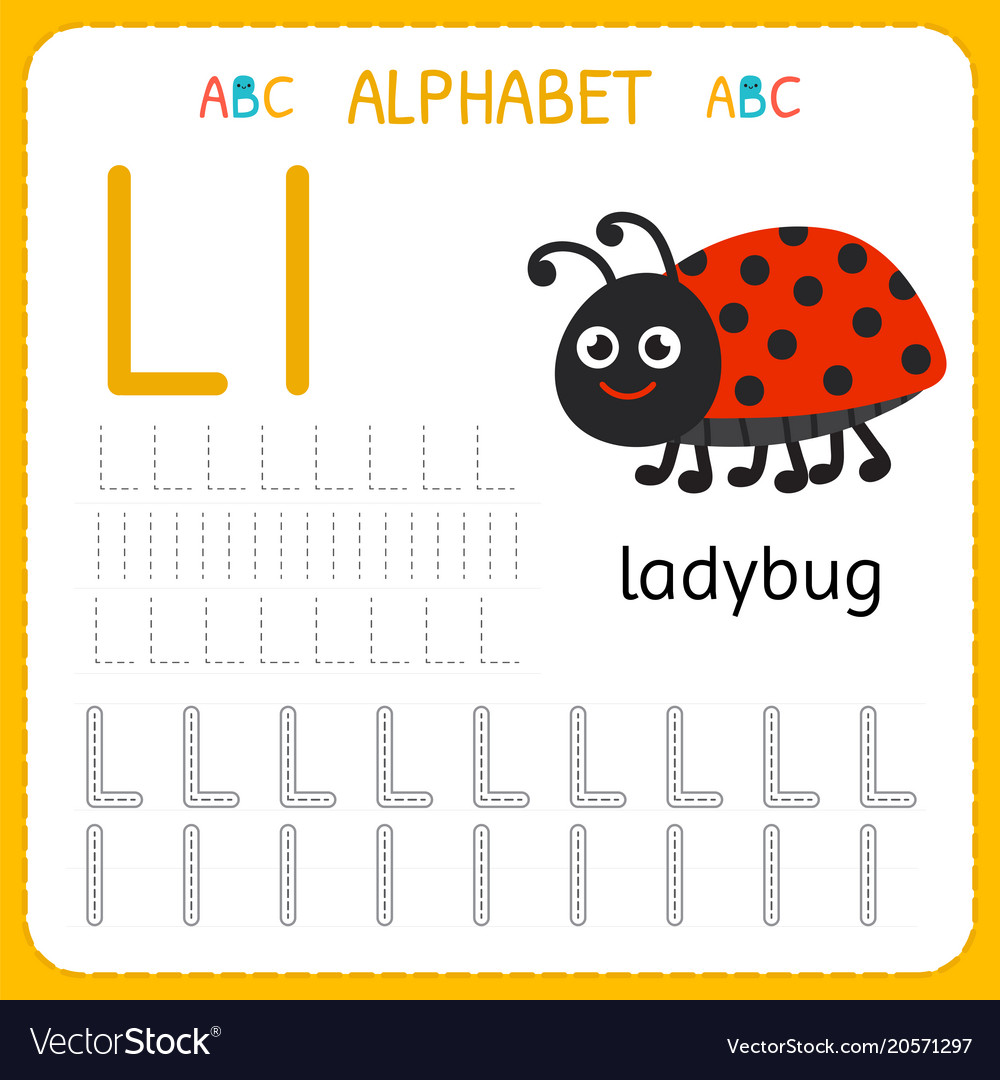 Alphabet tracing worksheet for preschool