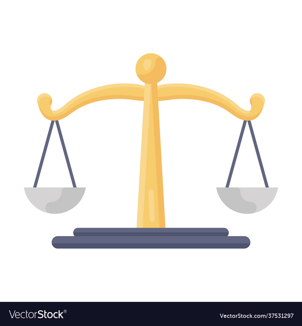 Balance scale Royalty Free Vector Image - VectorStock