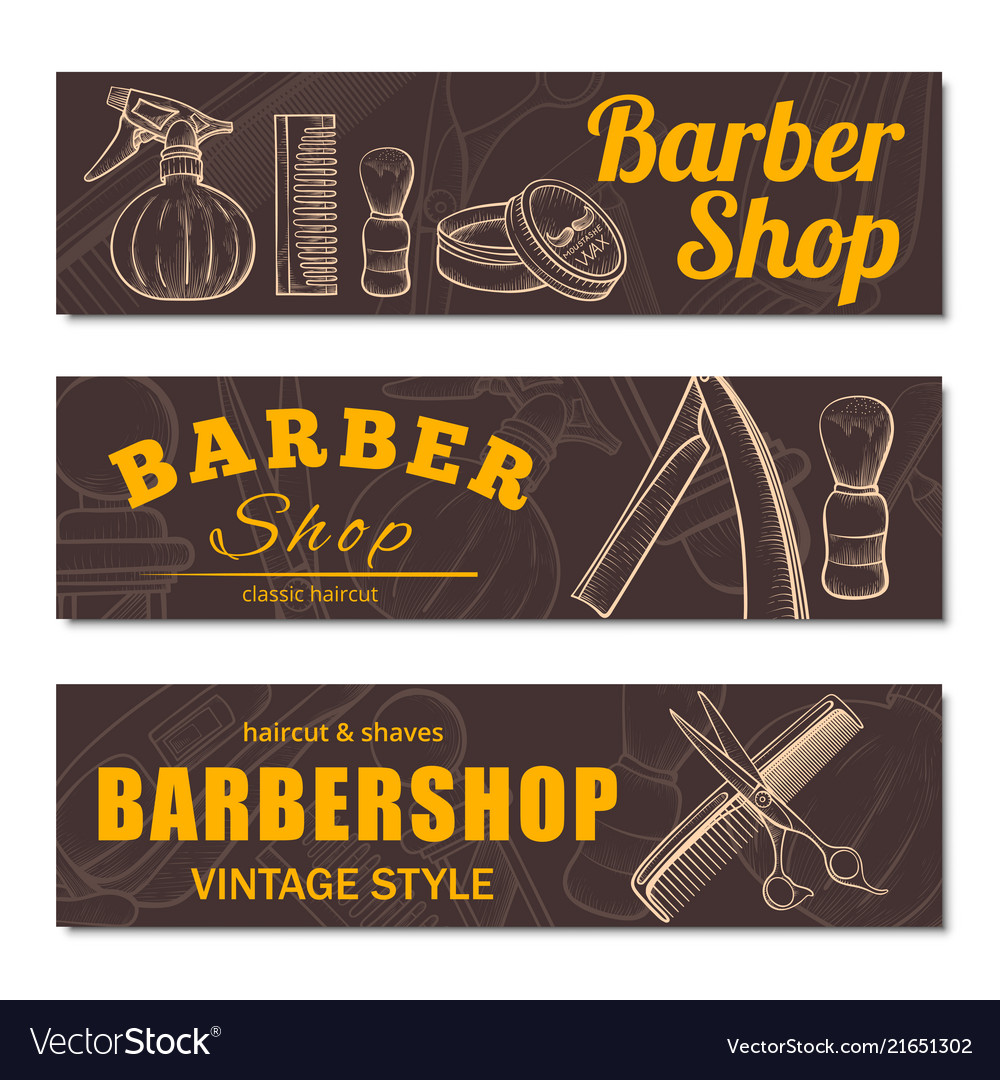 barber shop banner designs